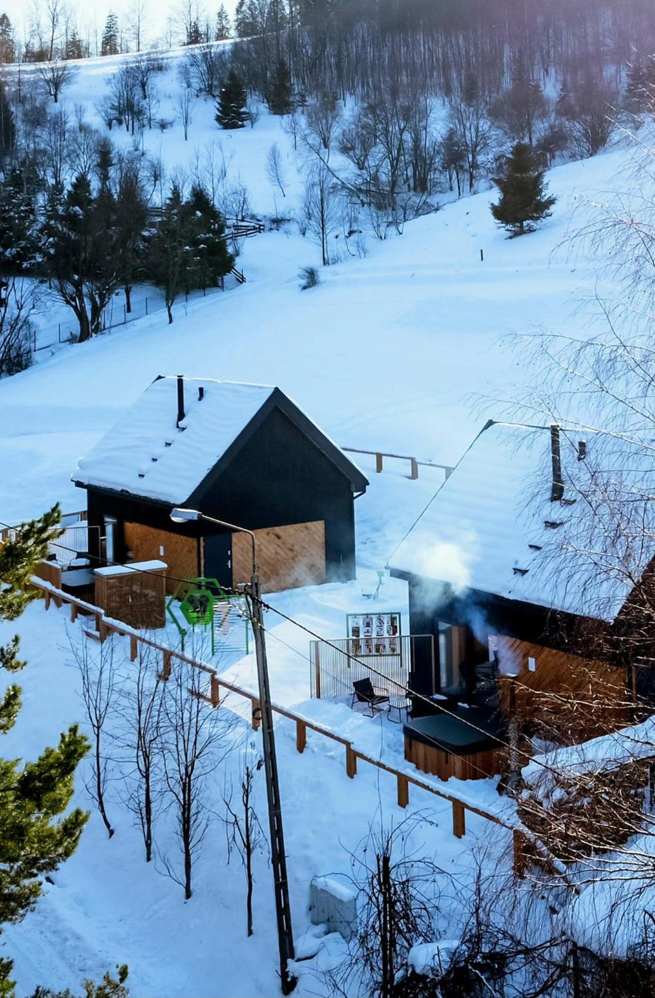 Projekt Swit - Domki Z Prywatna Jacuzzi I Sauna Żywiec エクステリア 写真